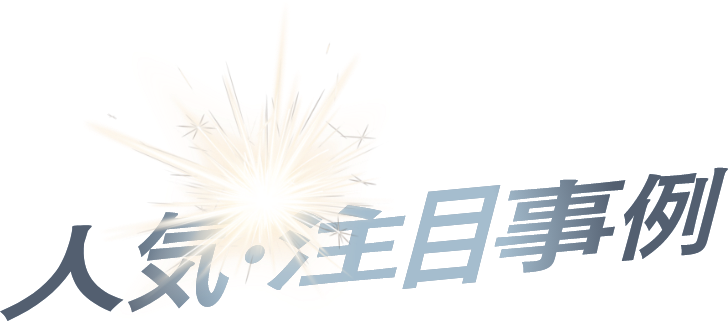 人気・注目事例